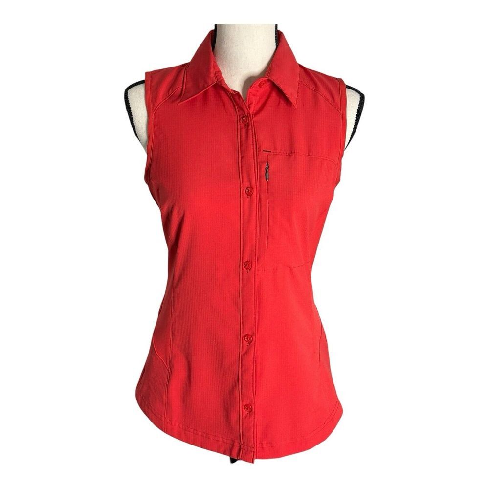 Columbia Women's Size Small Sun Protection Omni-shade Vest Red